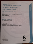 Guía práctica de la nueva reforma civil y procesal de apoyo a personas con discapacidad vignette